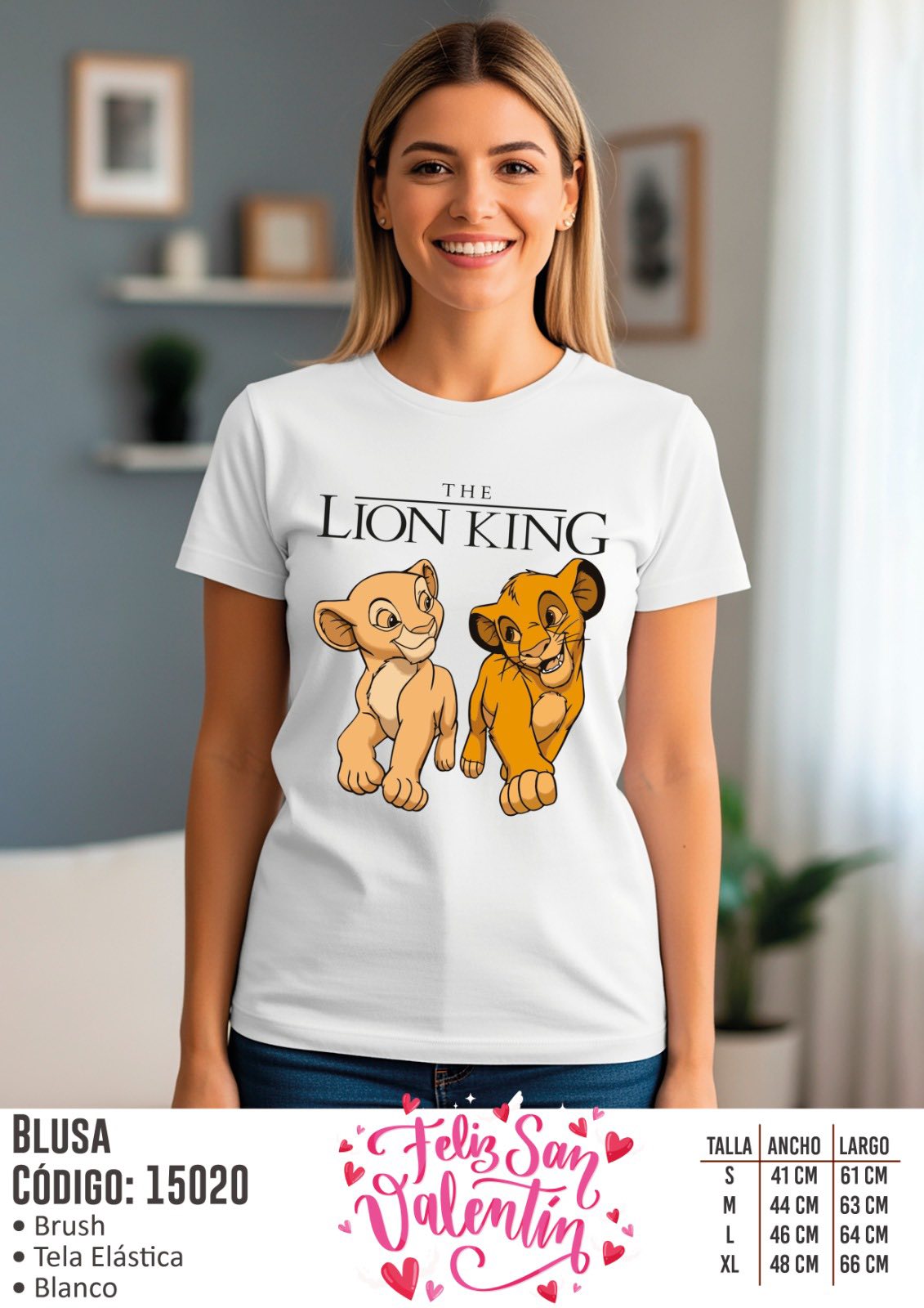 Blusa Simba y Nala