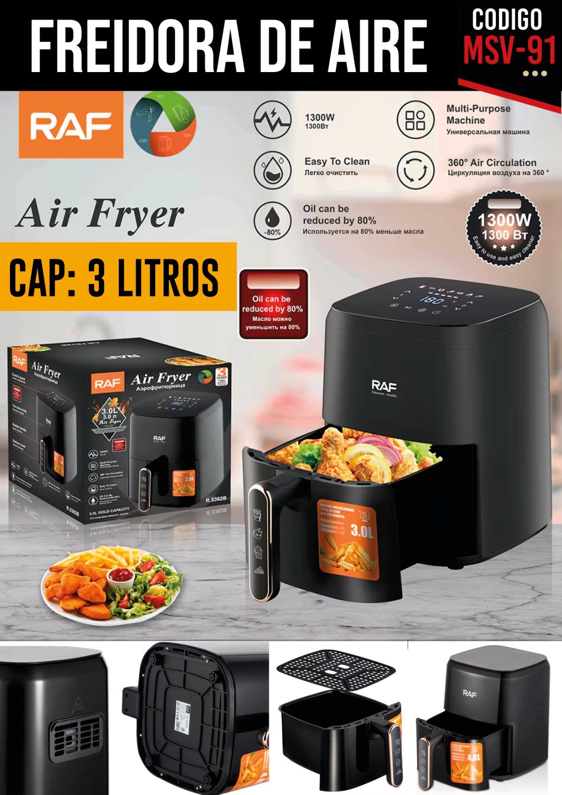 Freidora de Aire RAF