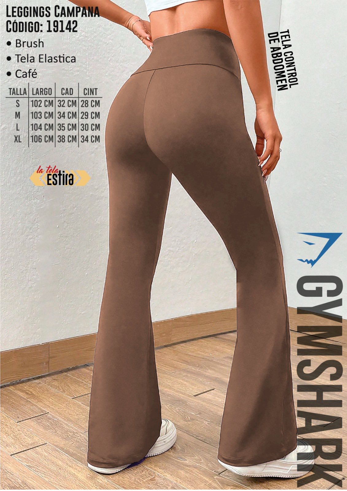 Leggings Campana Café - Espalda