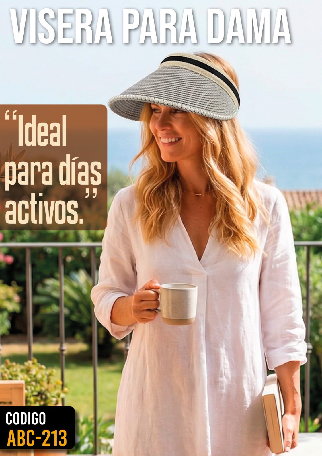 Visera con Perlas - Modelo